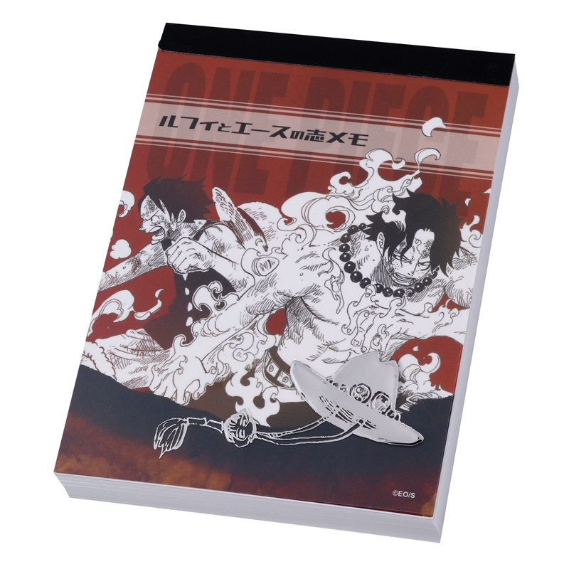 ONE PIECE Luffy and Ace's Ambition Memo Pad with Bromide ONE PIECE Luffy and Ace's Ambition Memo Pad with Bromide